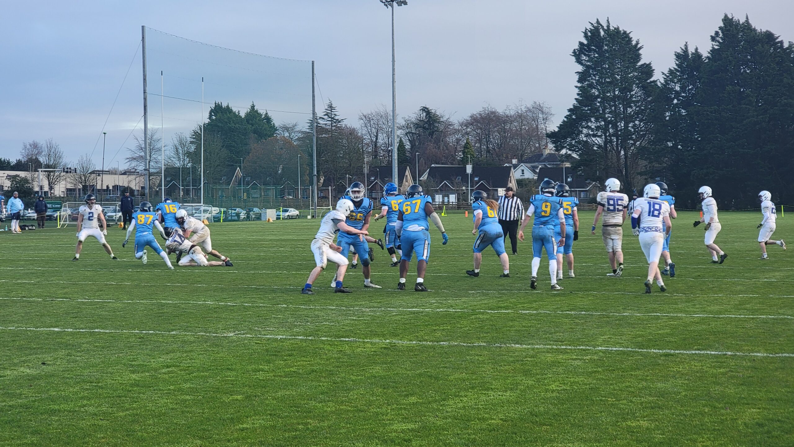 UL Vikings American football team against UCD in Maguire's Field