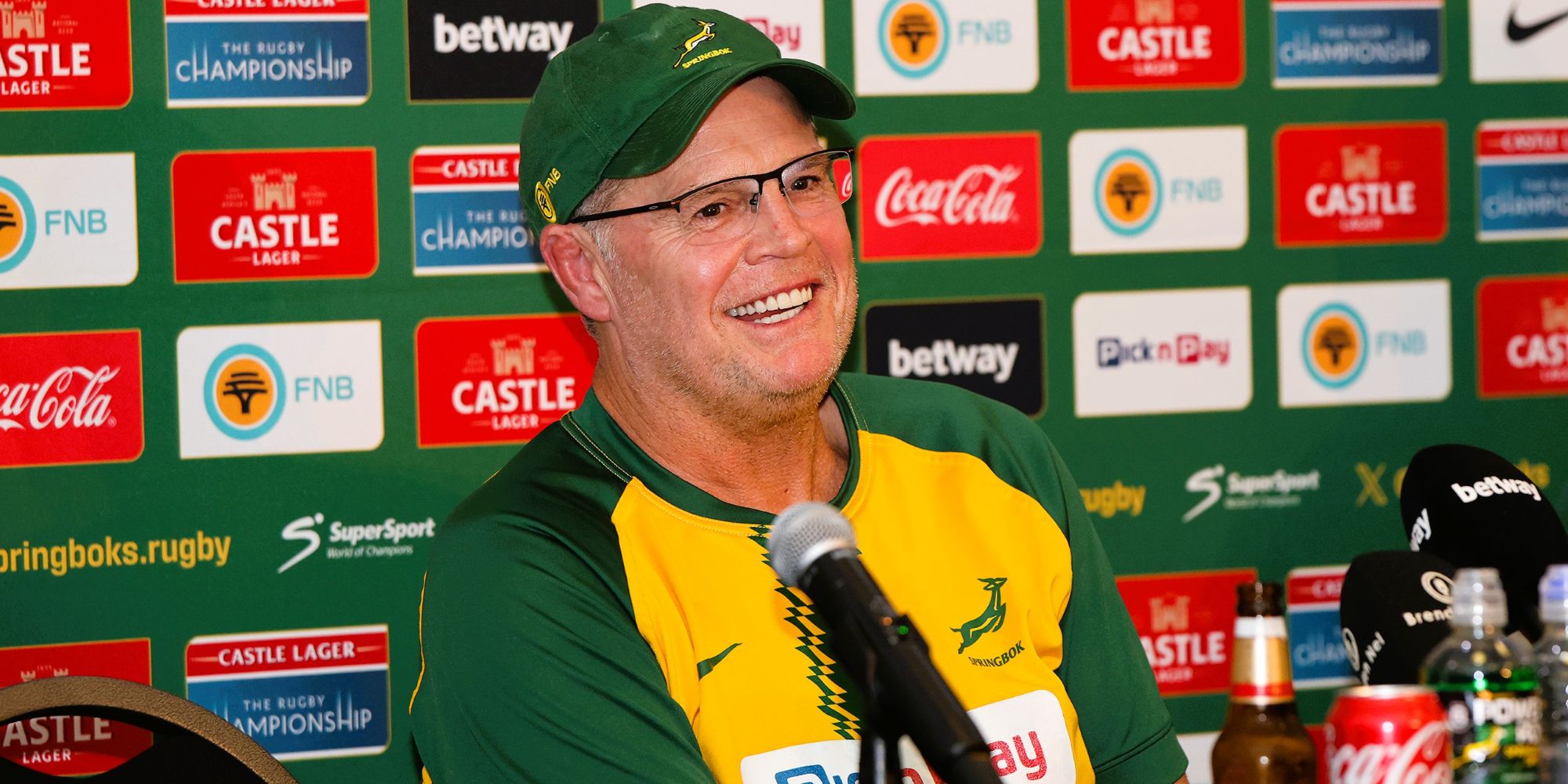 South Africa (Springboks) rugby team head coach Rassie Erasmus