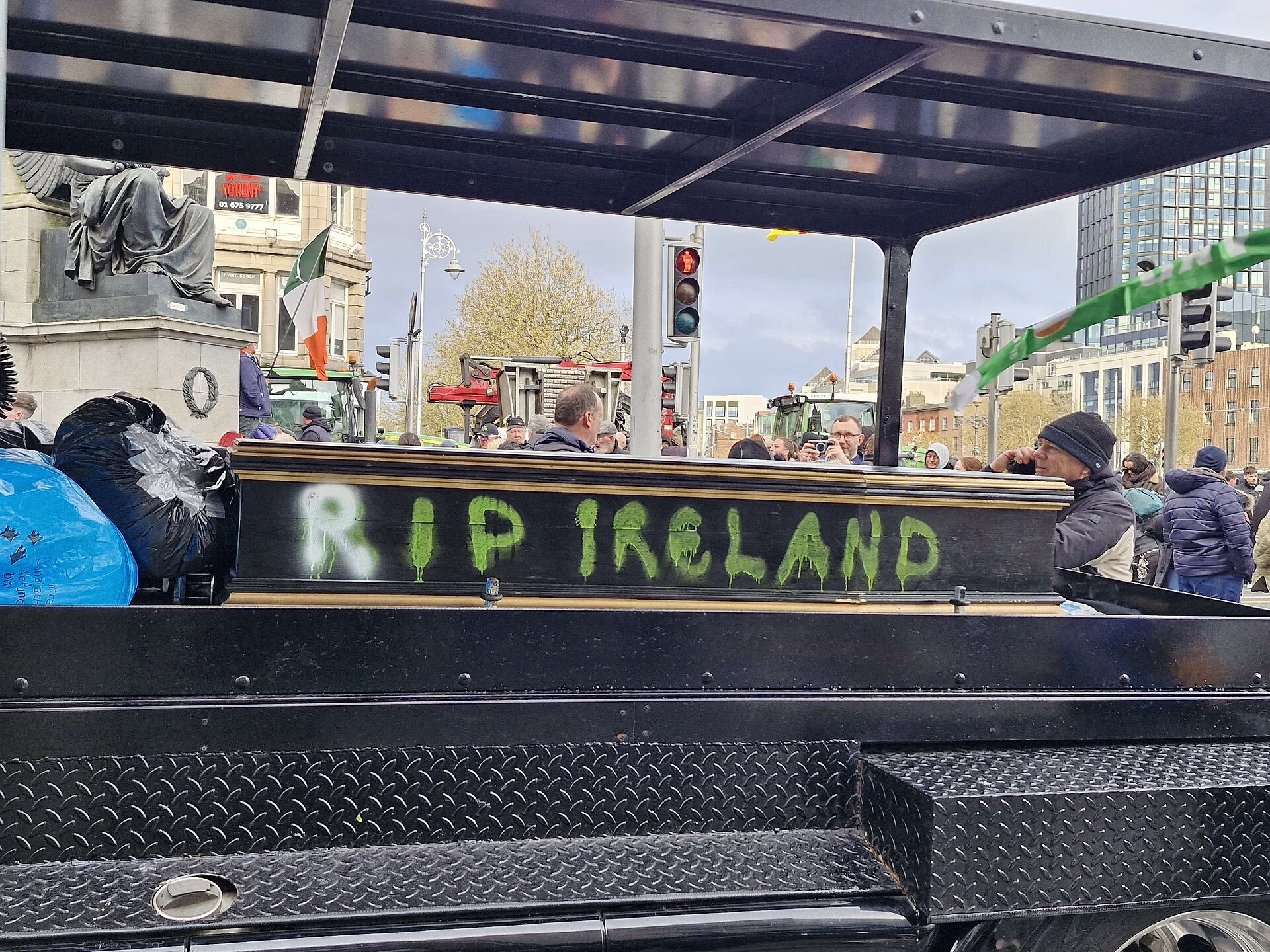 Fuel protest In Dublin