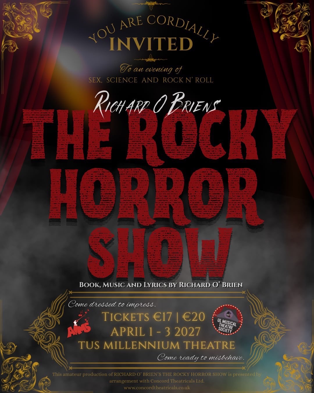 UL Musical Theatre Society to put on The Rocky Horror Show this Spring. Photo: UL Musical Theatre Society