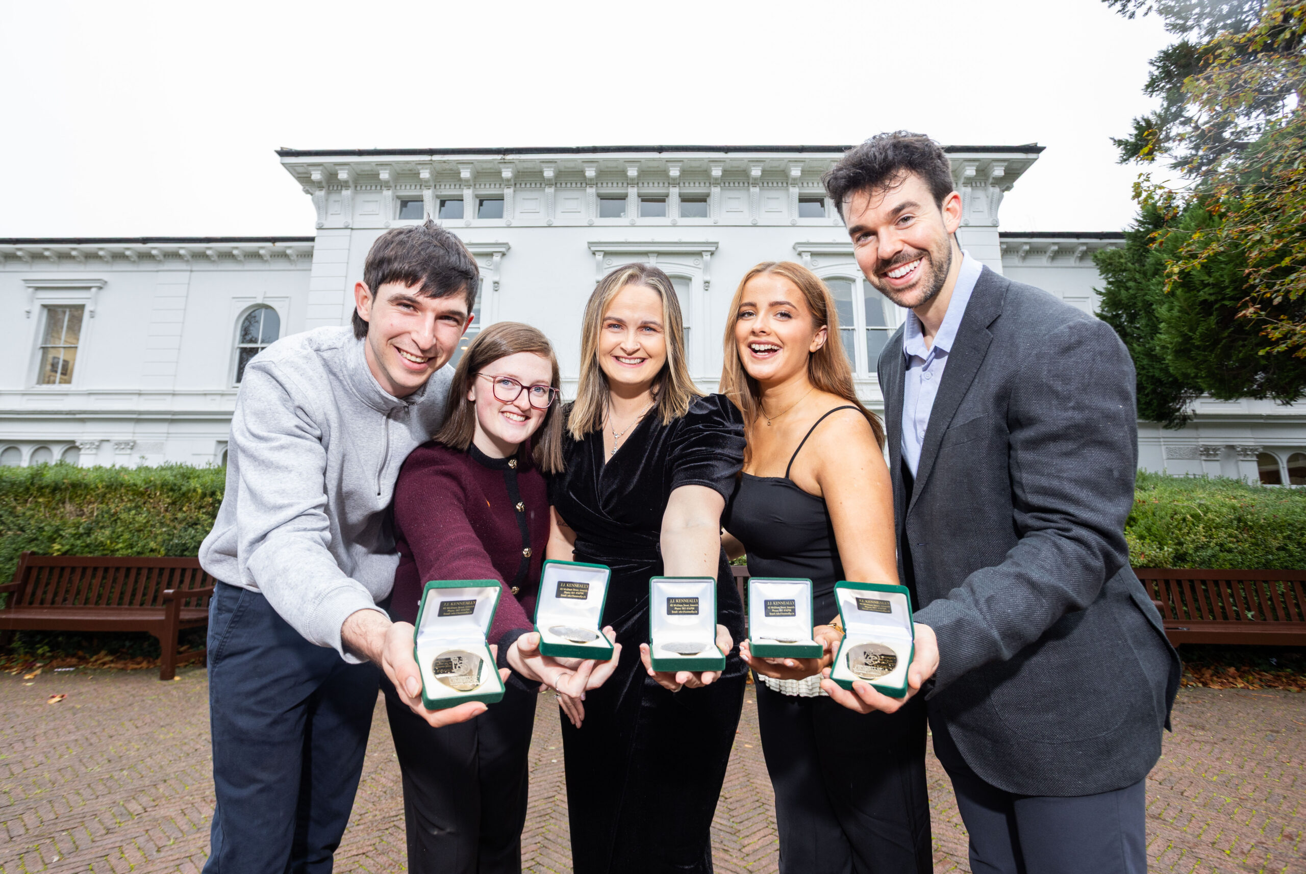 UL PVA Awards University of Limerick students Joe ‘JJ’ Harrington, Shauna O'Keeffe, Rosemarie Carroll, Elle Murphy and Aaron Fox all received their President's Volunteer Awards (PVA)